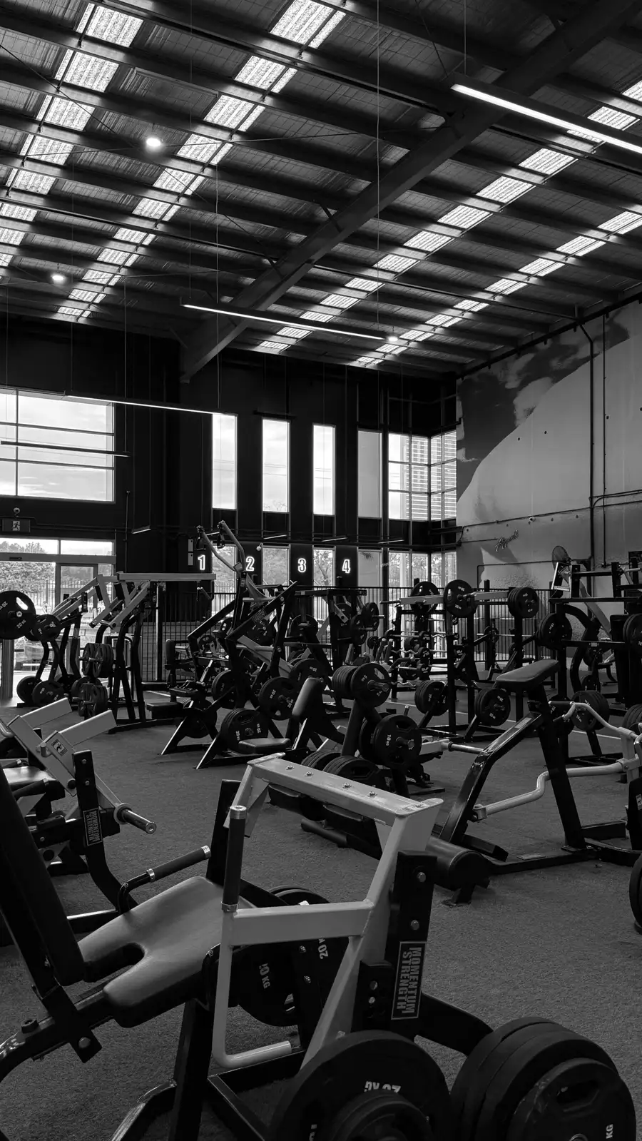 The training floor at Stand Up Fitness, Lynbrook